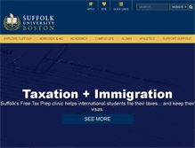 Tablet Screenshot of business.suffolk.edu