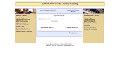 Desktop Screenshot of library.suffolk.edu